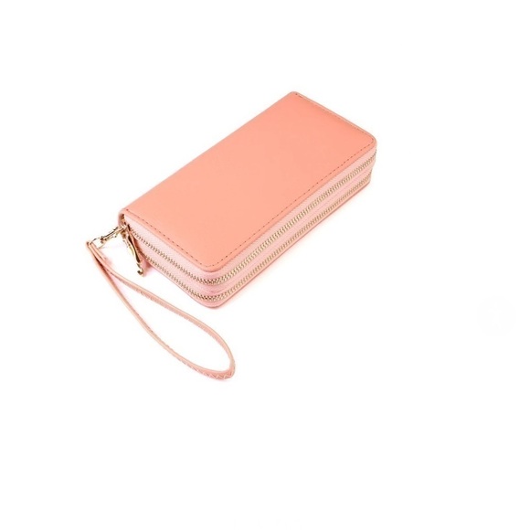 Pink Double Zipper Wallet - Picture 2 of 3